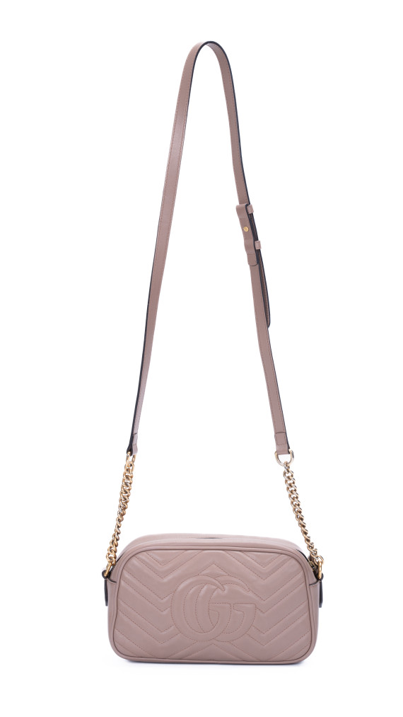 Gucci GG Marmont Matelassé Camera Bag i Dusty Pink