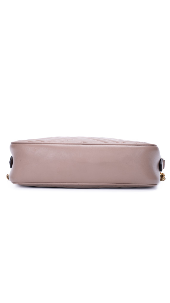 Gucci GG Marmont Matelassé Camera Bag i Dusty Pink