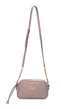 Gucci GG Marmont Matelassé Camera Bag i Dusty Pink