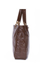 Vintage Chanel Tote Bag med CC logo i brun skinn