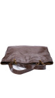 Vintage Chanel Tote Bag med CC logo i brun skinn