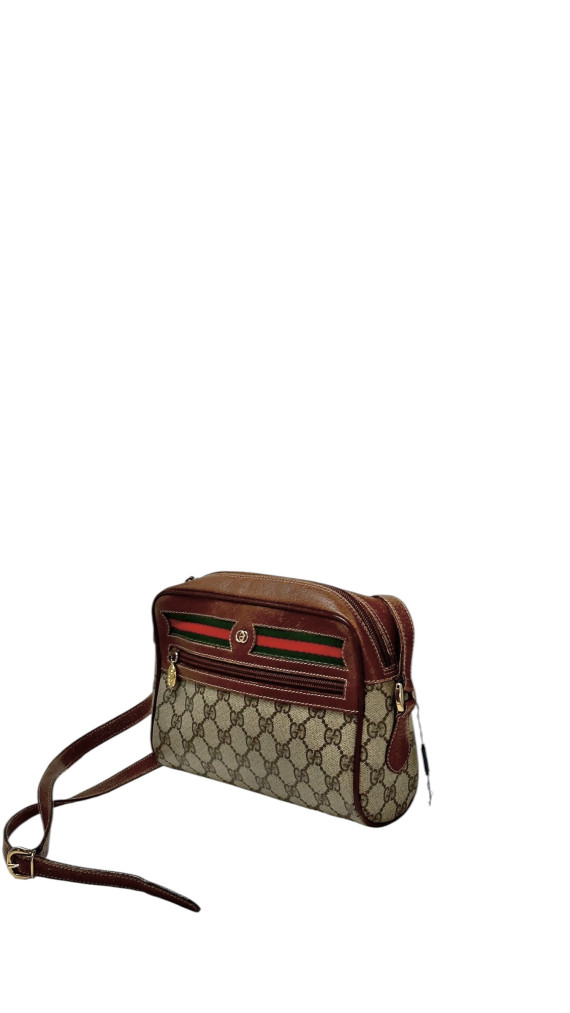 Vintage Gucci Monogram Crossbody Bag