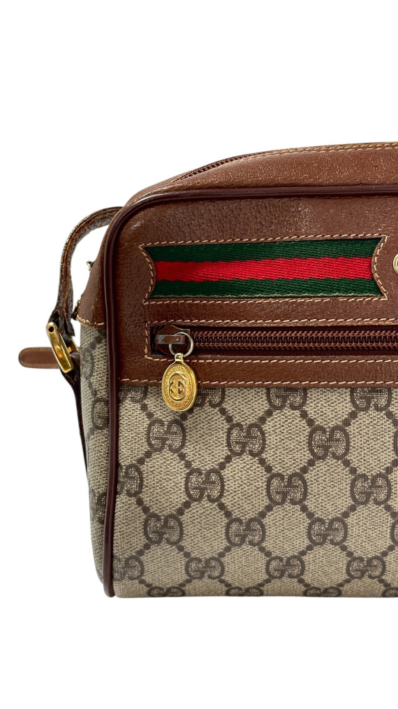 Vintage Gucci Monogram Crossbody Bag