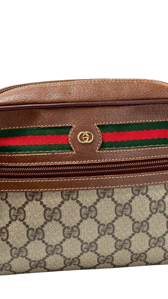 Vintage Gucci Monogram Crossbody Bag