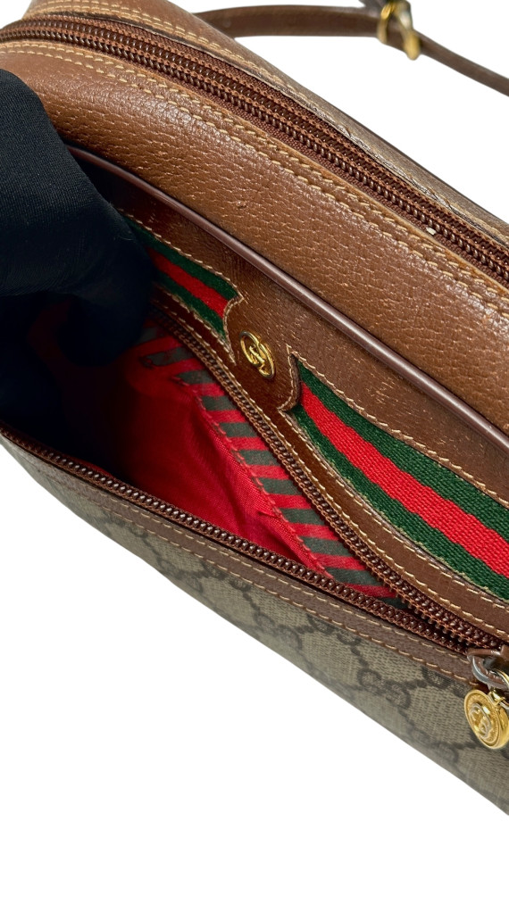 Vintage Gucci Monogram Crossbody Bag