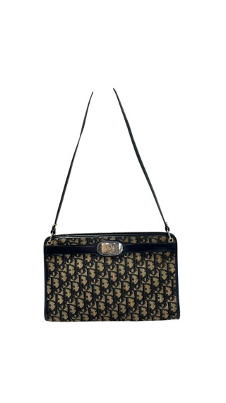 Vintage Dior Monogram Shoulder Bag