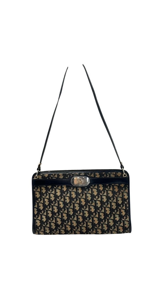 Vintage Dior Monogram Shoulder Bag