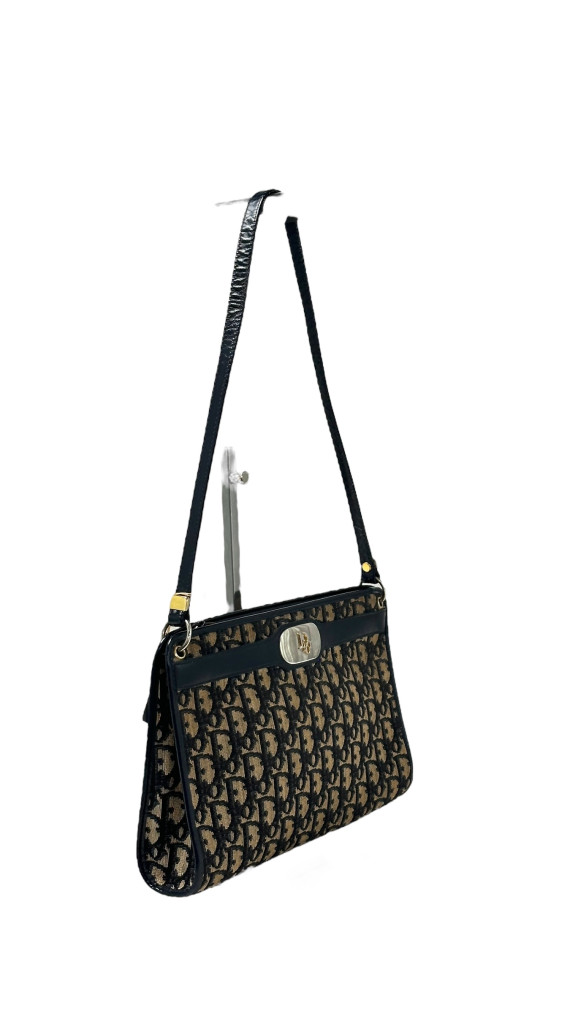 Vintage Dior Monogram Shoulder Bag