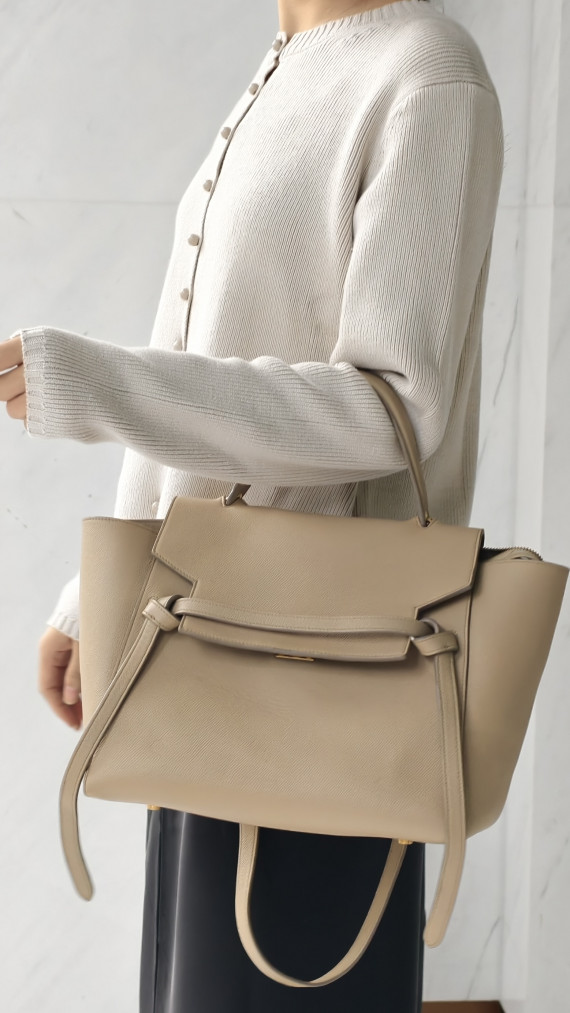 Céline Belt Bag i beige skinn