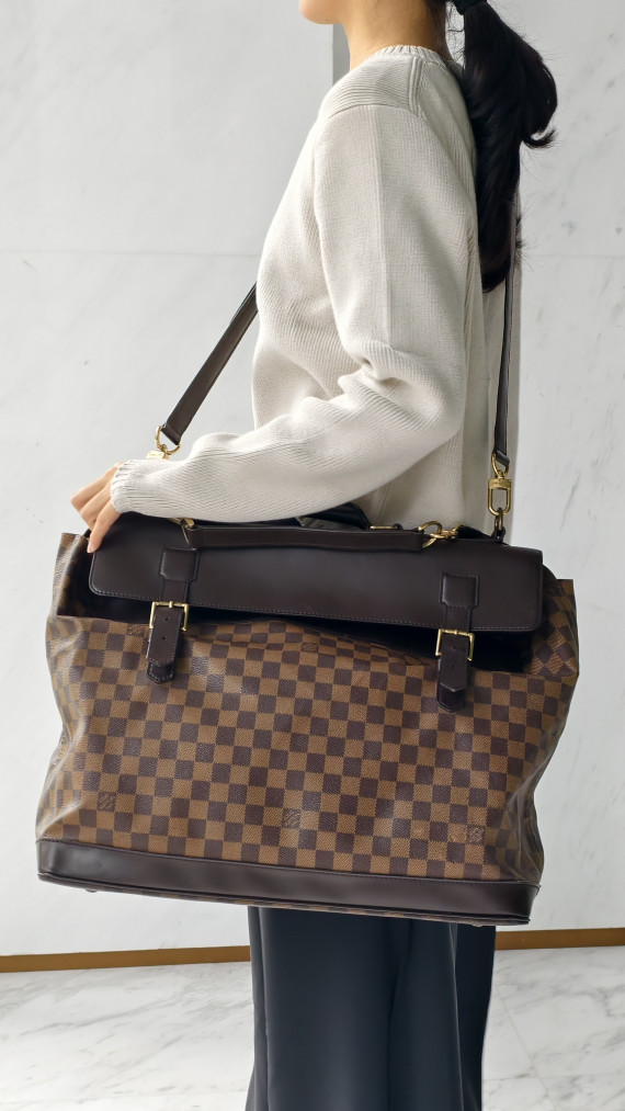 Louis Vuitton Vintage Damier Ebene Sac Chasse Hunting Bag