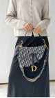 Dior Saddle Bag Size Classic (Medium) i Oblique canvas
