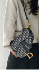 Dior Saddle Bag Size Classic (Medium) i Oblique canvas