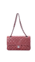 Chanel Classic Double Flap Bag I Burgunder Lammeskinn