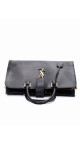 YSL Saint Laurent Cabas Bag Size Medium i svart skinn