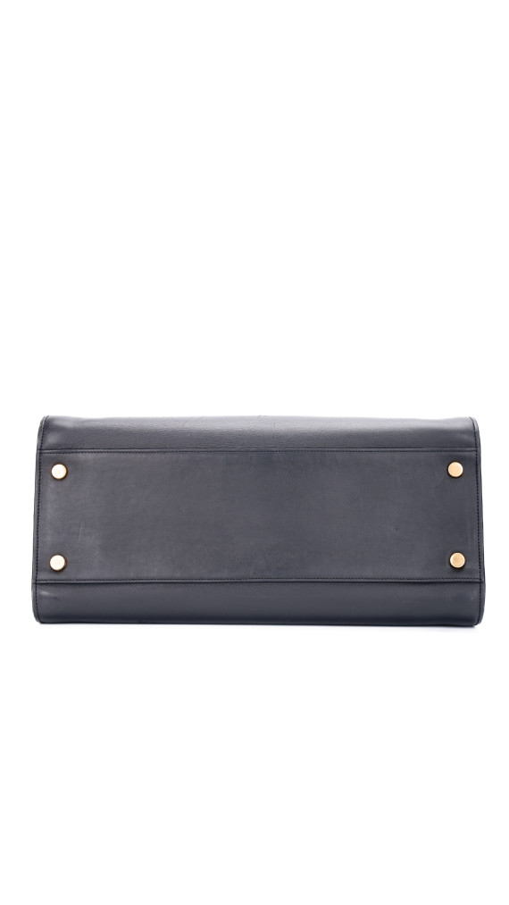 YSL Saint Laurent Cabas Bag Size Medium i svart skinn