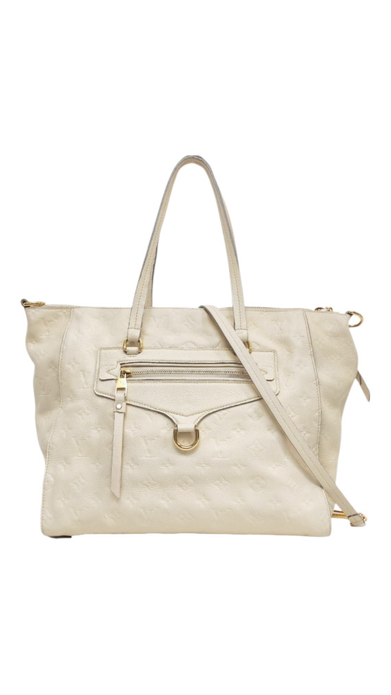 Louis Vuitton Empreinte Lumineuse Tote i kremhvitt skinn