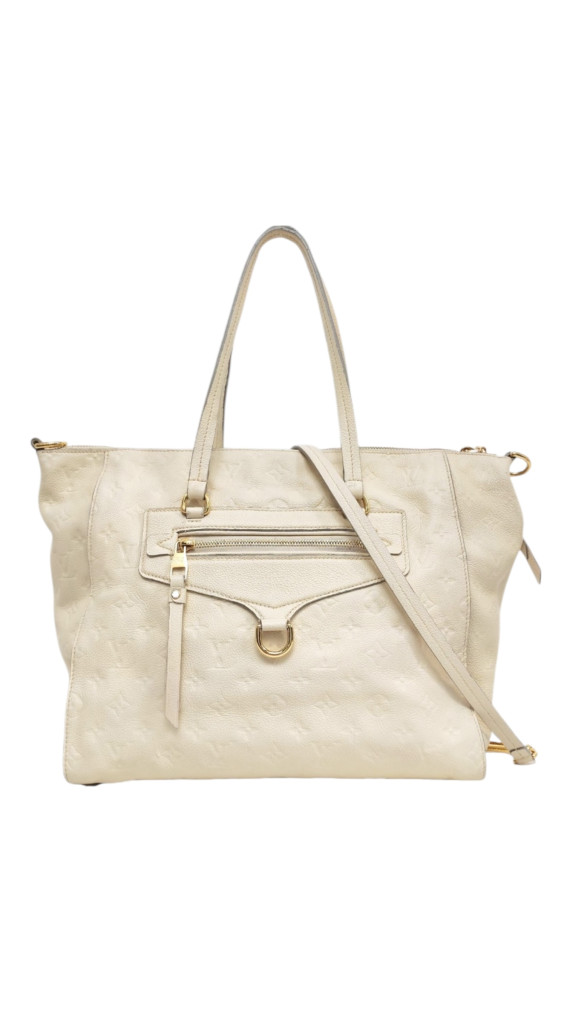 Louis Vuitton Empreinte Lumineuse Tote i kremhvitt skinn