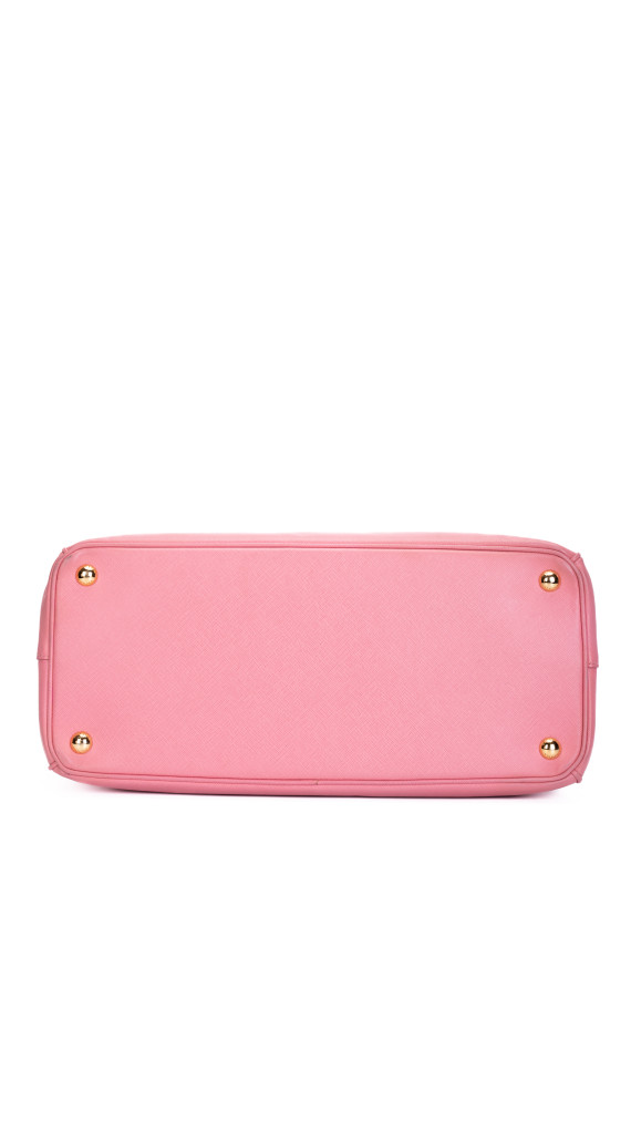 Prada Saffiano Lux Tote Bag i rosa skinn
