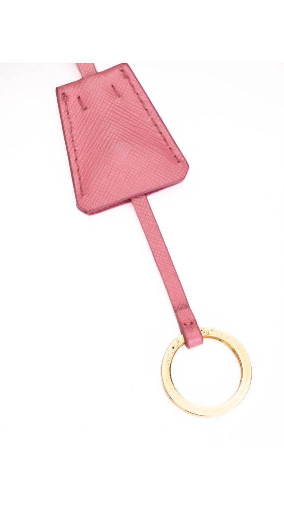 Prada Saffiano Lux Tote Bag i rosa skinn