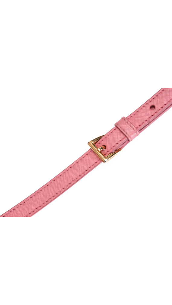 Prada Saffiano Lux Tote Bag i rosa skinn