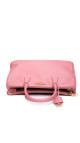 Prada Saffiano Lux Tote Bag i rosa skinn