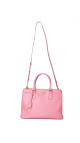 Prada Saffiano Lux Tote Bag i rosa skinn