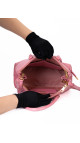 Prada Saffiano Lux Tote Bag i rosa skinn