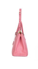 Prada Saffiano Lux Tote Bag i rosa skinn