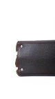 Fendi 2Jour Tote Bag i svart kalveskinn og brun/hvit ponyhair