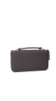Bottega Veneta Intrecciato Clutch i mørkebrunt skinn