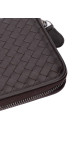 Bottega Veneta Intrecciato Clutch i mørkebrunt skinn