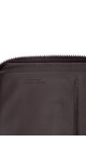 Bottega Veneta Intrecciato Clutch i mørkebrunt skinn