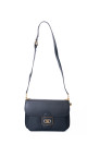 Celine Classic Box Bag i mørkeblå skinn med gullfarget hardware