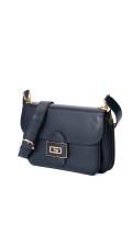 Celine Classic Box Bag i mørkeblå skinn med gullfarget hardware