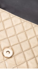 Chanel Single Flap Bag i gull skinn med dekorert CC-lås
