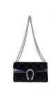 Gucci Dionysus Velvet Shoulder Bag Black