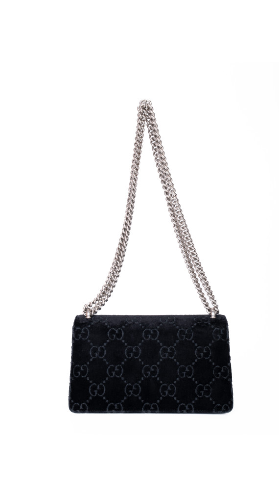Gucci Dionysus Velvet Shoulder Bag Black