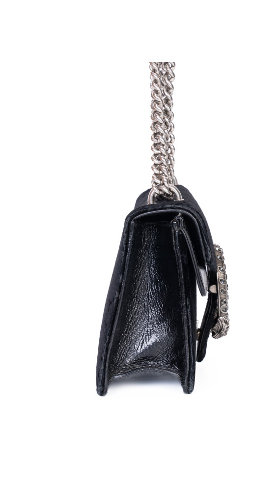 Gucci Dionysus Velvet Shoulder Bag Black