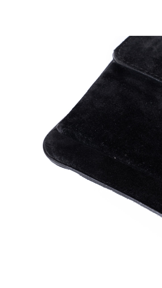 Gucci Alri Shoulder Bag Black Suede