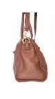 Prada Vitello Daino Tote Bag i brun skinn