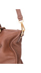 Prada Vitello Daino Tote Bag i brun skinn