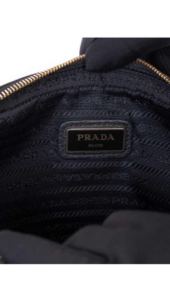 Prada Camera Bag Black Vitello Phenix Leather