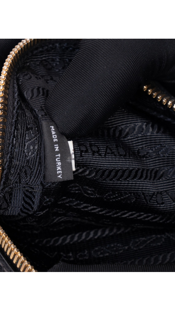 Prada Camera Bag Black Vitello Phenix Leather