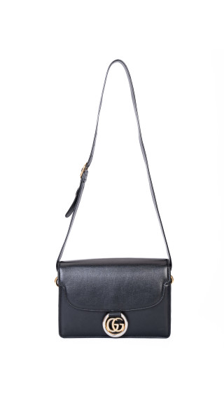 Gucci Logo Plaque Shoulder Bag Sort