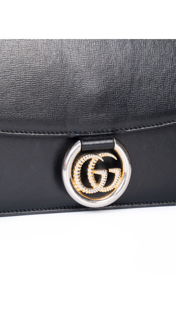 Gucci Logo Plaque Shoulder Bag Sort