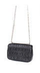 Prada Gaufre Nappa Chain Shoulder Bag Black
