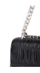 Prada Gaufre Nappa Chain Shoulder Bag Black