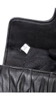 Prada Gaufre Nappa Chain Shoulder Bag Black