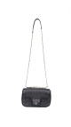 Prada Gaufre Nappa Chain Shoulder Bag Black