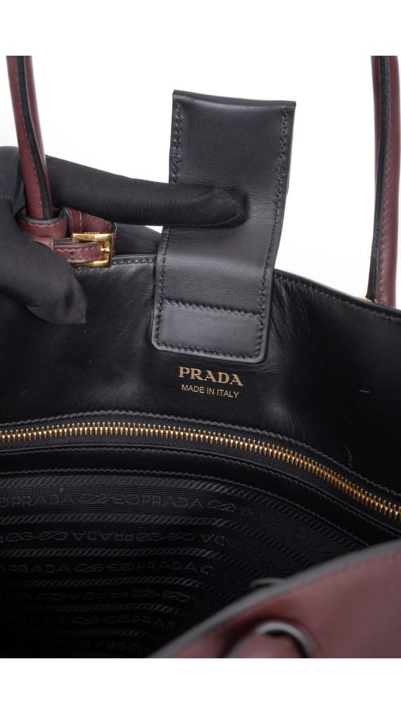Prada Bibliotheque Tote Shoulder Bag
